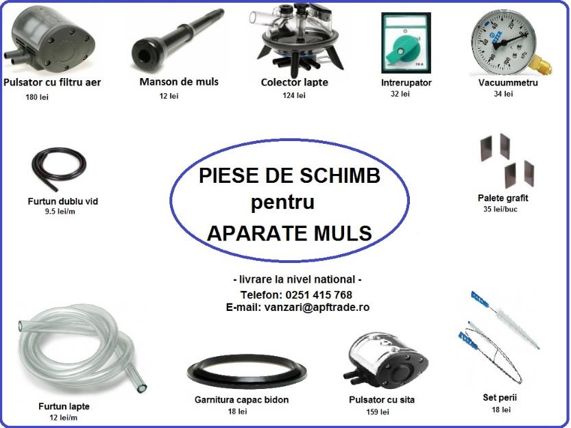 Piese de schimb aparate de muls - Pret | Preturi Piese de schimb aparate de muls