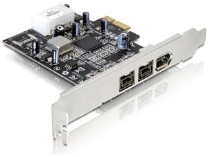 Placa PCI Express Firewire, 2 porturi B, 1 port A, Delock - Pret | Preturi Placa PCI Express Firewire, 2 porturi B, 1 port A, Delock