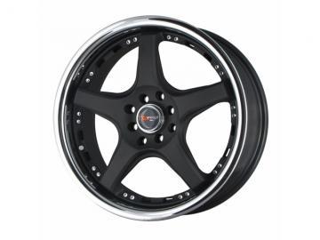 Drag Wheels DR18 Flat Black Chrome Lip Janta - Pret | Preturi Drag Wheels DR18 Flat Black Chrome Lip Janta