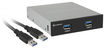 Panou frontal USB3.0 montare bay 3.5" , 2 porturi, Sharkoon (4044951012350) - Pret | Preturi Panou frontal USB3.0 montare bay 3.5" , 2 porturi, Sharkoon (4044951012350)