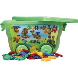 CLICS - Set de constructie Cutie pe roti cu 400 piese - Pret | Preturi CLICS - Set de constructie Cutie pe roti cu 400 piese