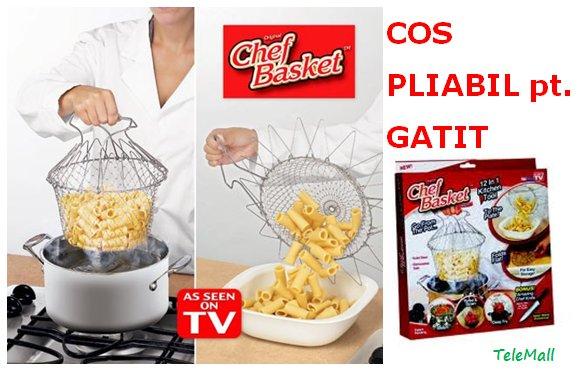 CHEF BASKET Cos pentru gatit (suport de gatit aburi, sita, strecurator, suport scurgere..) - Pret | Preturi CHEF BASKET Cos pentru gatit (suport de gatit aburi, sita, strecurator, suport scurgere..)