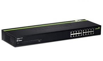 TRENDNET TE100-S16G 16port GREENnet Ethernet Switch - Pret | Preturi TRENDNET TE100-S16G 16port GREENnet Ethernet Switch