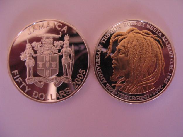 Bob Marley silver/gold coin - Pret | Preturi Bob Marley silver/gold coin