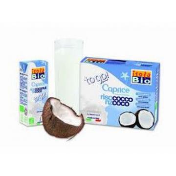 Lapte vegetal bio din orez, nuca de cocos(fara gluten) 200ml - Pret | Preturi Lapte vegetal bio din orez, nuca de cocos(fara gluten) 200ml
