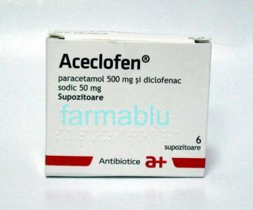 Aceclofen x 6sup - Pret | Preturi Aceclofen x 6sup