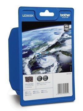 Brother LC985BKBP2, Set Blister 2 x Ink Cartridge, Negru - Pret | Preturi Brother LC985BKBP2, Set Blister 2 x Ink Cartridge, Negru