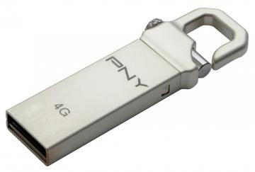 USB 2.0 Flash Drive PNY HOOK ATTACHE 4GB, metal housing (FDU4GBHOOK-EF) - Pret | Preturi USB 2.0 Flash Drive PNY HOOK ATTACHE 4GB, metal housing (FDU4GBHOOK-EF)