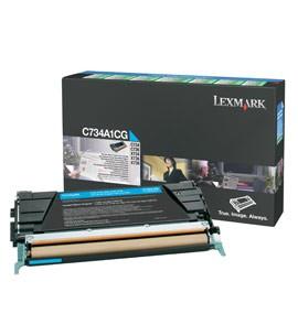Toner Lexmark pentru C73X/X73X 6K Cyan - C734A1CG - Pret | Preturi Toner Lexmark pentru C73X/X73X 6K Cyan - C734A1CG