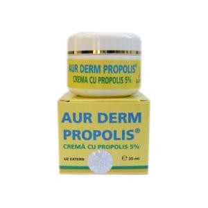 Aur Derm Crema Propolis 5% 30ml - Pret | Preturi Aur Derm Crema Propolis 5% 30ml