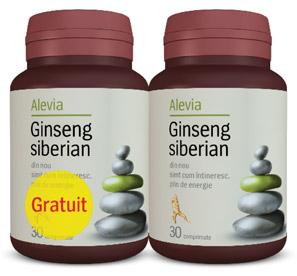 Alevia Ginseng Siberian *30cpr+30cpr - Pret | Preturi Alevia Ginseng Siberian *30cpr+30cpr