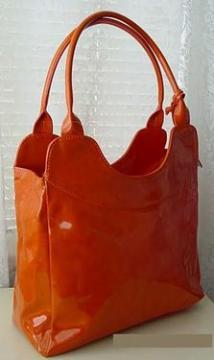 Geanta Neiman Marcus Glossy Pumpkin Tote Bag - Pret | Preturi Geanta Neiman Marcus Glossy Pumpkin Tote Bag