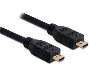 Cablu HDMI Delock micro D 19T-19T 1M, 82777 - Pret | Preturi Cablu HDMI Delock micro D 19T-19T 1M, 82777