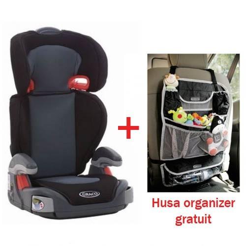 Graco Scaun auto Junior Maxi Plus - Metropolitan + Gratis Husa Organizer Graco - Pret | Preturi Graco Scaun auto Junior Maxi Plus - Metropolitan + Gratis Husa Organizer Graco