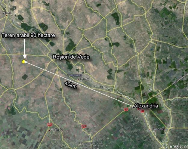 Teleorman, teren arabil 90 hectare - Pret | Preturi Teleorman, teren arabil 90 hectare