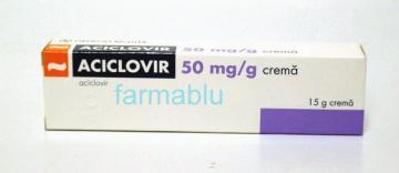Aciclovir 5% crema x 15g - Pret | Preturi Aciclovir 5% crema x 15g