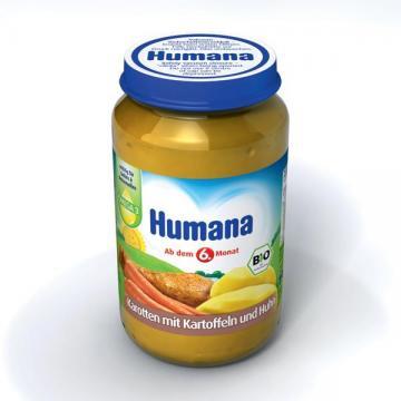 Humana Piure Cartofi Morcovi si Pui (de la 6 luni) 190gr - Pret | Preturi Humana Piure Cartofi Morcovi si Pui (de la 6 luni) 190gr