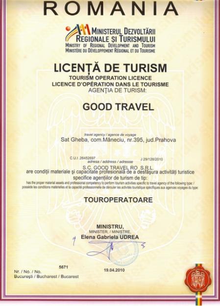 Obtinem Licente pentru Agentii de Turism - Pret | Preturi Obtinem Licente pentru Agentii de Turism