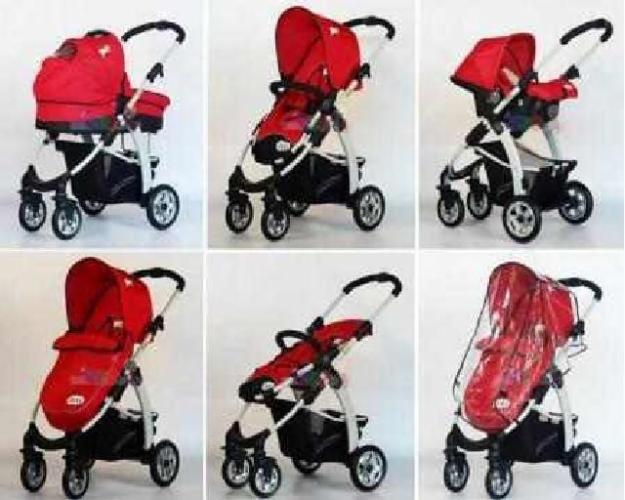 Carucior Titi Triton rosu 3 in 1 - Pret | Preturi Carucior Titi Triton rosu 3 in 1