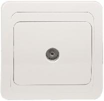 Priza TV ST Basic Alb - Pret | Preturi Priza TV ST Basic Alb