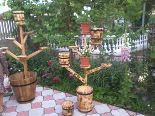 suporturi rustice pentru flori si ghivece din lemn - Pret | Preturi suporturi rustice pentru flori si ghivece din lemn