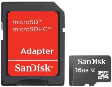 SD CARD MICRO 16GB SDHC, include adaptor SD, SanDisk SDSDQM-016G-B35A - Pret | Preturi SD CARD MICRO 16GB SDHC, include adaptor SD, SanDisk SDSDQM-016G-B35A