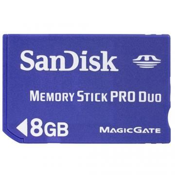 Card memorie SanDisk memory stick pro duo 8 GB - Pret | Preturi Card memorie SanDisk memory stick pro duo 8 GB