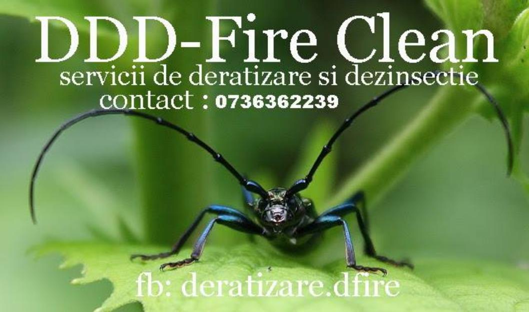 Servicii profesionale de dezinfectie/deratizare/dezinsectie - Pret | Preturi Servicii profesionale de dezinfectie/deratizare/dezinsectie