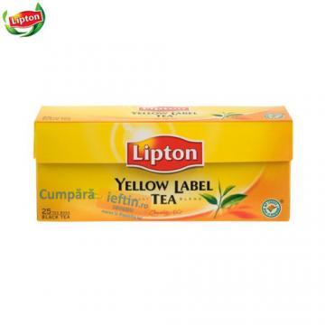 Ceai Lipton Yellow Label 25 plicuri X 2g - Pret | Preturi Ceai Lipton Yellow Label 25 plicuri X 2g