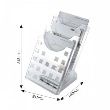Dysplay modular pentru birou, 3 x A4, HELIT - transparent cristal - Pret | Preturi Dysplay modular pentru birou, 3 x A4, HELIT - transparent cristal