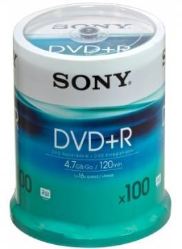 Sony DVD+R 16x, 4.7GB, 100buc / pachet (spindle) - Pret | Preturi Sony DVD+R 16x, 4.7GB, 100buc / pachet (spindle)