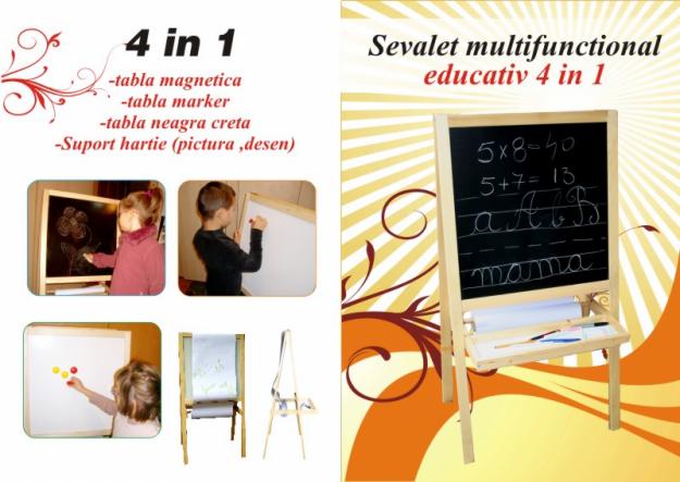 Sevalet multifunctional educativ 4 in 1 - Pret | Preturi Sevalet multifunctional educativ 4 in 1