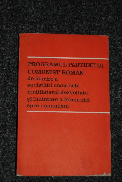 PROGRAMUL PARTIDULUI COMUNIST ROMAN - Pret | Preturi PROGRAMUL PARTIDULUI COMUNIST ROMAN
