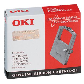 Ribon negru pentru ML182/3/192/3/320, OKI09001Oki - Pret | Preturi Ribon negru pentru ML182/3/192/3/320, OKI09001Oki