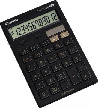 Calculator de birou portabil HS-121TGA, 12 digits, antibacterian, negru, Canon - Pret | Preturi Calculator de birou portabil HS-121TGA, 12 digits, antibacterian, negru, Canon