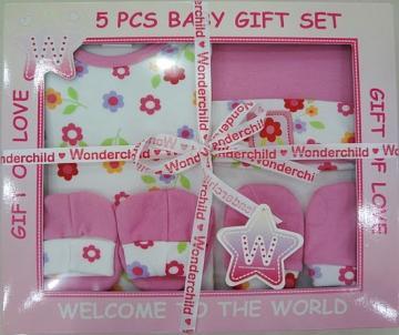 Wonder Child - Set cadou 5 piese Flowers - Pret | Preturi Wonder Child - Set cadou 5 piese Flowers