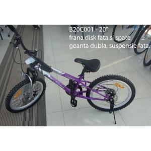 Bicicleta cu Suspensii pe Fata si Frana Disc Fata Spate Best Laux B20C001 - Pret | Preturi Bicicleta cu Suspensii pe Fata si Frana Disc Fata Spate Best Laux B20C001