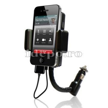 Car kit hands-free cu modulator FM iPhone, iPod Accesorii iPhone - Pret | Preturi Car kit hands-free cu modulator FM iPhone, iPod Accesorii iPhone