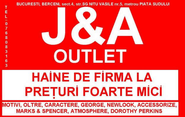 J&A outlet - haine de firma la preturi FOARTE mici - Pret | Preturi J&A outlet - haine de firma la preturi FOARTE mici