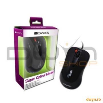 Mouse CANYON CNR-MSD04 (Cable, Optical 1000dpi,USB), Black - Pret | Preturi Mouse CANYON CNR-MSD04 (Cable, Optical 1000dpi,USB), Black