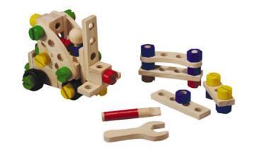 Plan Toys Preschool Set de constructii 60 piese lemn - Pret | Preturi Plan Toys Preschool Set de constructii 60 piese lemn