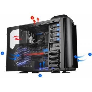 Thermaltake ARMOR REVO GENE Black, SECC Steel ATX Mid Tower, fara sursa, interior vopsit in negru, 4 - Pret | Preturi Thermaltake ARMOR REVO GENE Black, SECC Steel ATX Mid Tower, fara sursa, interior vopsit in negru, 4