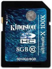 Kingston 8GB SDHC Class 10 Flash Card G2 - Pret | Preturi Kingston 8GB SDHC Class 10 Flash Card G2