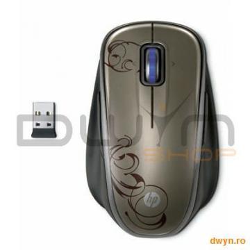 HP Wireless Laser Comfort Mouse (Brain Cappuccino) - Pret | Preturi HP Wireless Laser Comfort Mouse (Brain Cappuccino)