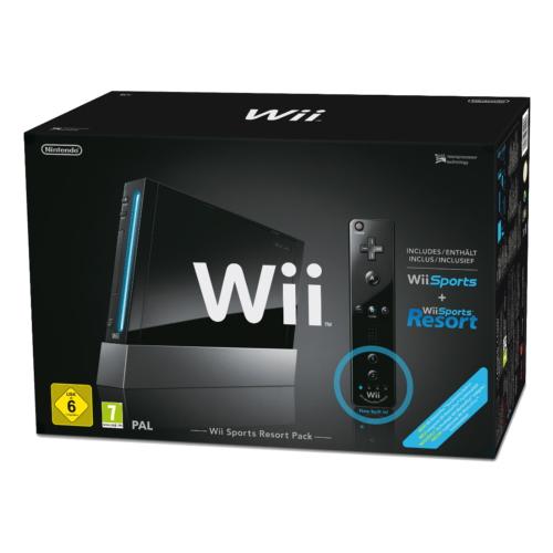 Consola Nintendo Wii Black Sports Resort Pak (contine Sports Pack + Wii Sports Resort = 17 jocuri si Wii Remote Plus) - Pret | Preturi Consola Nintendo Wii Black Sports Resort Pak (contine Sports Pack + Wii Sports Resort = 17 jocuri si Wii Remote Plus)