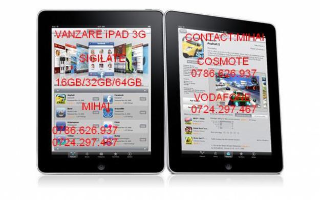 Vand iPad 3G 16GB 32GB 64GB SIGILAT LIBER RETEA !! 0786.626.937 Vand Apple iPad 64GB 32GB - Pret | Preturi Vand iPad 3G 16GB 32GB 64GB SIGILAT LIBER RETEA !! 0786.626.937 Vand Apple iPad 64GB 32GB