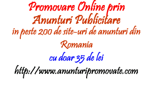 Promovare online prin anunturi publicitare - Pret | Preturi Promovare online prin anunturi publicitare