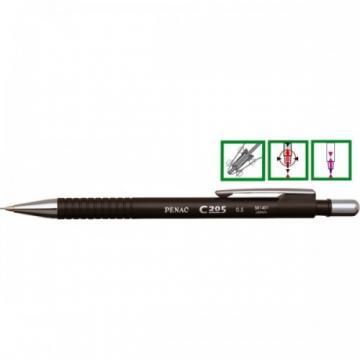 Creion mecanic, 0,5mm, con si accesorii metalice, PENAC C205 - corp negru - Pret | Preturi Creion mecanic, 0,5mm, con si accesorii metalice, PENAC C205 - corp negru