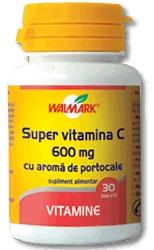 Super Vitamina C 600mg *30tbl - Pret | Preturi Super Vitamina C 600mg *30tbl