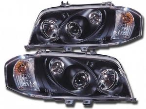 Faruri Mercedes clasa C W203 cu lupa si angel eyes anii 2000-2006 - Pret | Preturi Faruri Mercedes clasa C W203 cu lupa si angel eyes anii 2000-2006